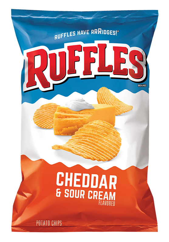 RUFFLES® Cheddar & Sour Cream Flavored Potato Chips | Ruffles